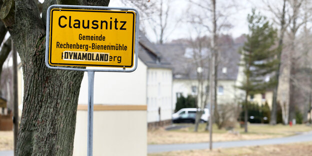 Ortsschild Clausnitz Ortsschild Clausnitz
