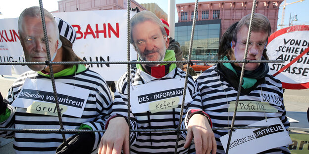 Proteste gegen die Bahn in Berlin Proteste gegen die Bahn in Berlin