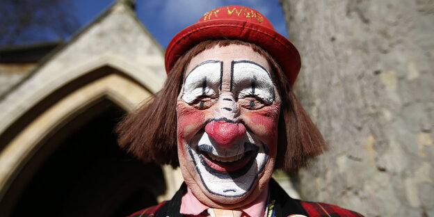 Lachendes Clownsgesicht. Lachendes Clownsgesicht.