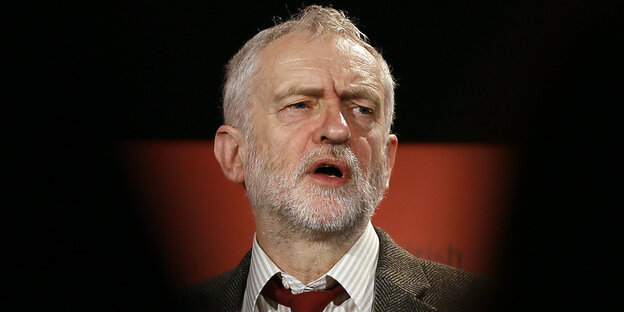 Der britische Oppositionsführer Jeremy Corbyn Der britische Oppositionsführer Jeremy Corbyn