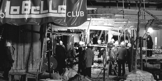 Zerstörte Disko La belle Zerstörte Disko La belle