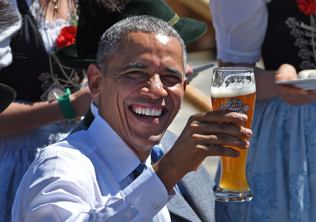 Obama mit Bier Obama mit Bier