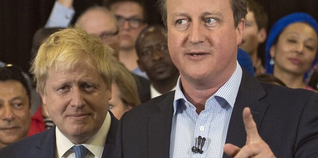 Boris Johnson und James Cameron Boris Johnson und James Cameron