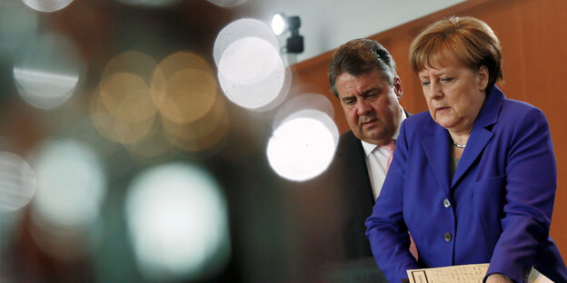 Sigmar Gabriel und Angela Merkel Sigmar Gabriel und Angela Merkel