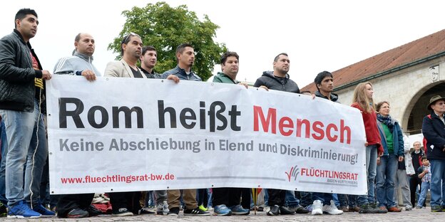 Protest gegen Diskriminierung von Roma Protest gegen Diskriminierung von Roma