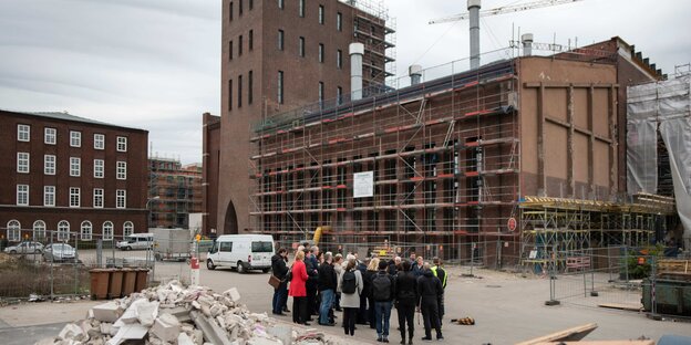Baustelle auf der Kindl-Brauerei Baustelle auf der Kindl-Brauerei
