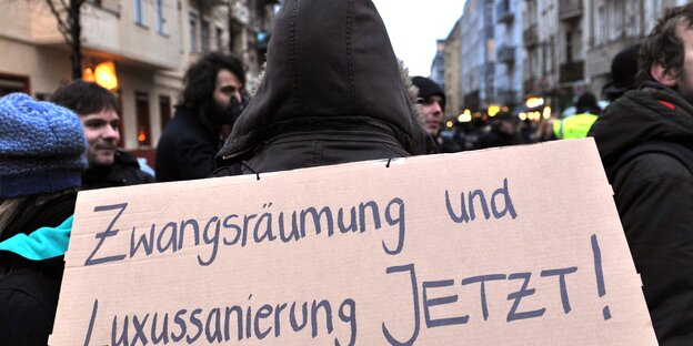 Protest gegen Verdrängung Protest gegen Verdrängung