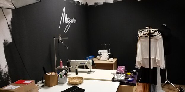 Blick in Meriem Lebdiris Studio Blick in Meriem Lebdiris Studio