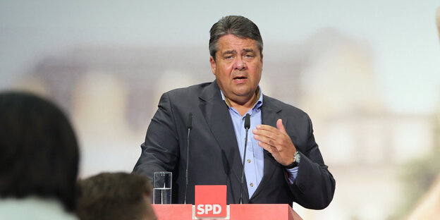 Sigmar Gabriel spricht Sigmar Gabriel spricht