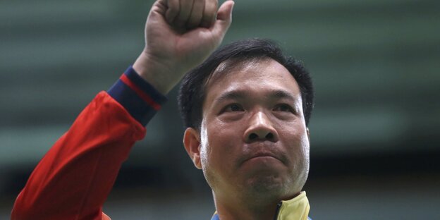 Der Medaillengewinner Hoàng Xuân Vinh. Der Medaillengewinner Hoàng Xuân Vinh.