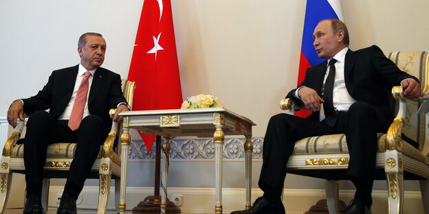 Wladimir Putin und Recep Tayyip Erdoğan in St. Petersburg Wladimir Putin und Recep Tayyip Erdoğan in St. Petersburg