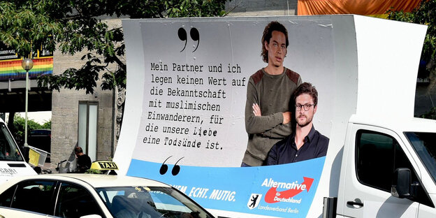 AfD-Wahlwerbebus