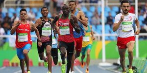 Läufer in Rio, vorne Kenias Ferguson Rotich