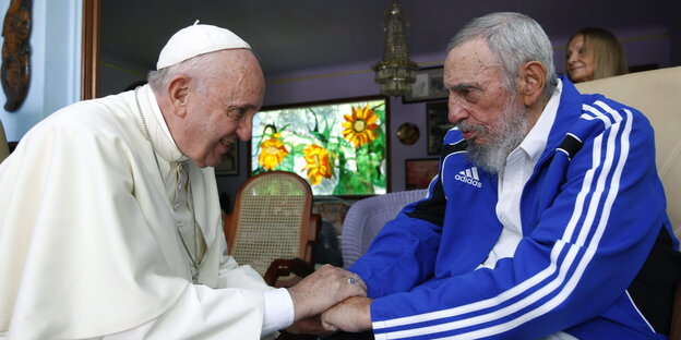 Fidel Vastro und der Papst Fidel Vastro und der Papst