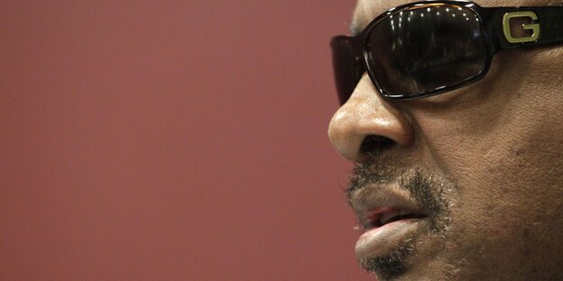 Stevie Wonder in Nahaufnahme Stevie Wonder in Nahaufnahme