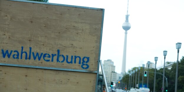 Wahlwerbung in Berlin Wahlwerbung in Berlin