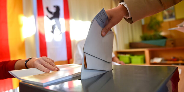 an der Wahlurne an der Wahlurne