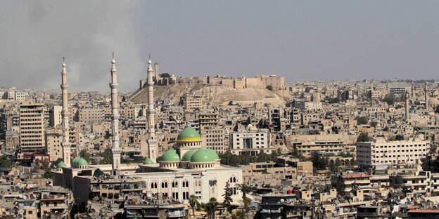 Blick auf die syrische Stadt Aleppo Blick auf die syrische Stadt Aleppo