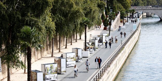 Seine-Ufer in Paris, autofrei