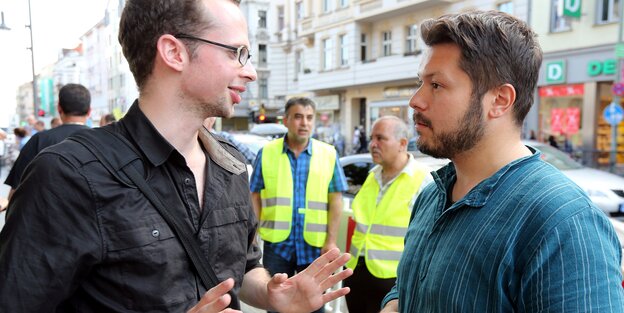 Armin Langer bei einem Flashmob