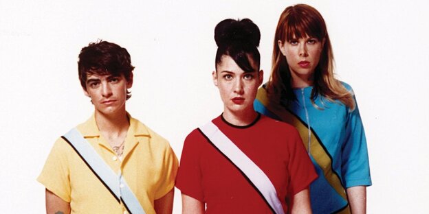 Die drei Mitglieder der feministischen Band "Le Tigre" Die drei Mitglieder der feministischen Band "Le Tigre"