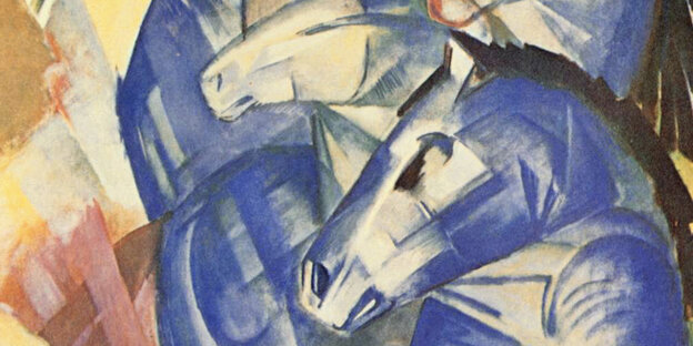 „Turm der blauen Pferde“, Ausschnitt „Turm der blauen Pferde“, Ausschnitt