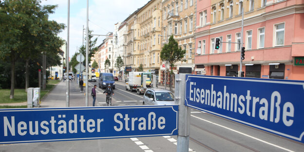 Eisenbahnstraße im Leipziger Osten Eisenbahnstraße im Leipziger Osten