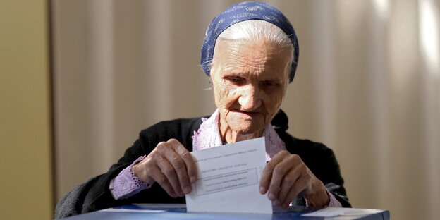 Stimmabgabe beim Referendum in der bosnischen Serbenrepublik am 25. September dieses Jahres Stimmabgabe beim Referendum in der bosnischen Serbenrepublik am 25. September dieses Jahres