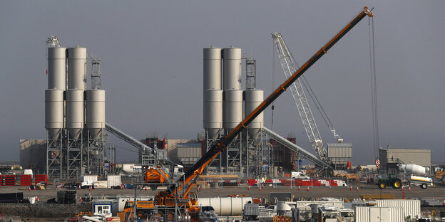 Das Atomkraftwerk Hinkley Point in Großbritannien