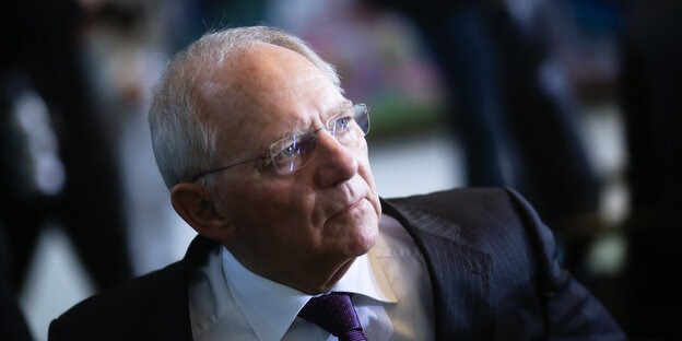 Das Foto zeigt Wolfgang Schäuble. Das Foto zeigt Wolfgang Schäuble.