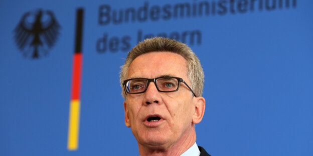 Ein Portraitbild von Thomas de Maizière (CDU). Ein Portraitbild von Thomas de Maizière (CDU).