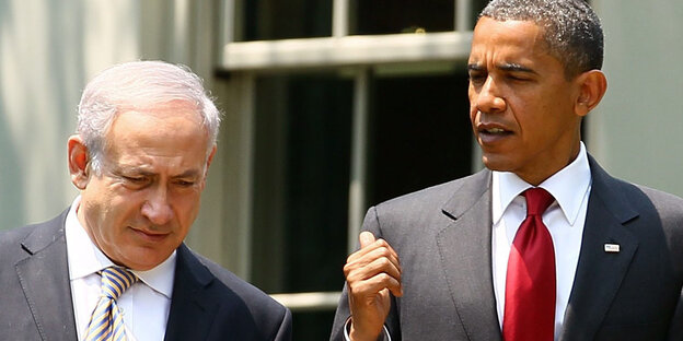 Netanjahu und Obama reden Netanjahu und Obama reden