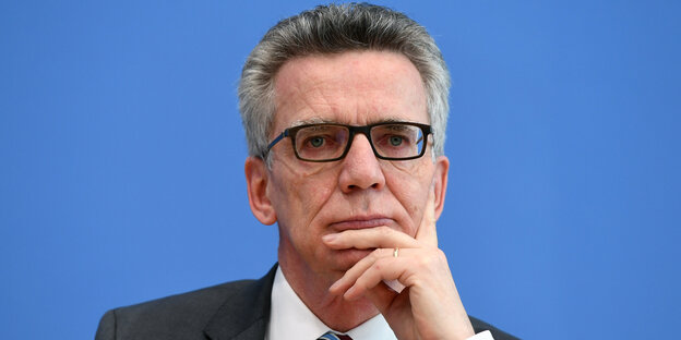 Bundesinnenminister Thomas de Maizière Bundesinnenminister Thomas de Maizière