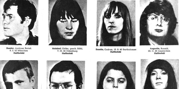Ein Fahndungsplakat der 1970er Ein Fahndungsplakat der 1970er