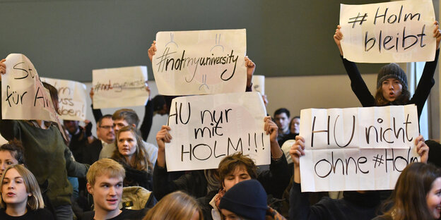Studierende protestieren für Andrej Holm Studierende protestieren für Andrej Holm