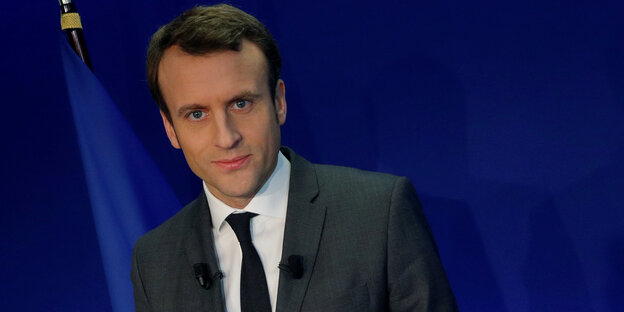 Ein Mann, Emmanuel Macron Ein Mann, Emmanuel Macron