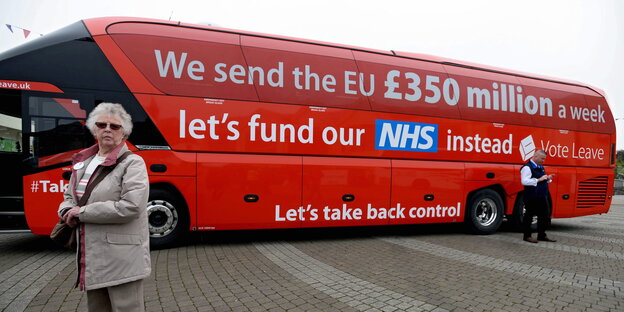 Boris Johnsons Wahlkampfbus Boris Johnsons Wahlkampfbus