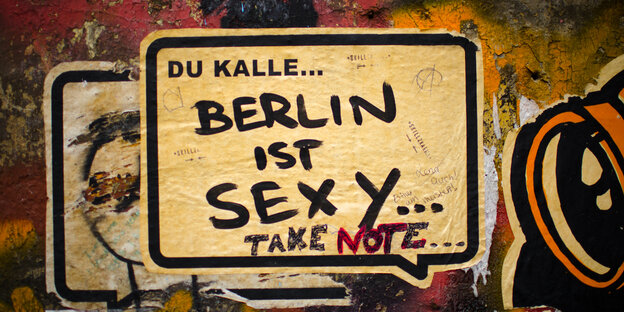 Wandaufkleber mit Aufschrift "Berlin ist sexy" Wandaufkleber mit Aufschrift "Berlin ist sexy"