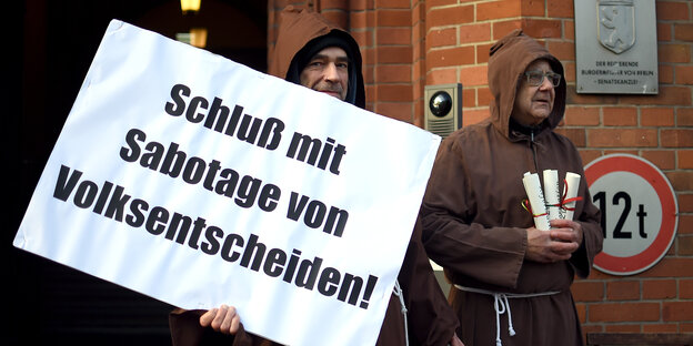 Protest der Initiative volksentscheid retten!