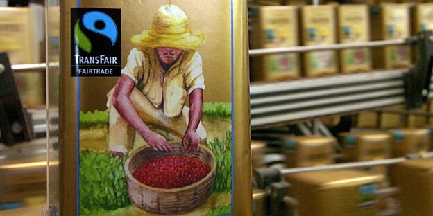 Ein Päckchen Transfair-Kaffee Ein Päckchen Transfair-Kaffee
