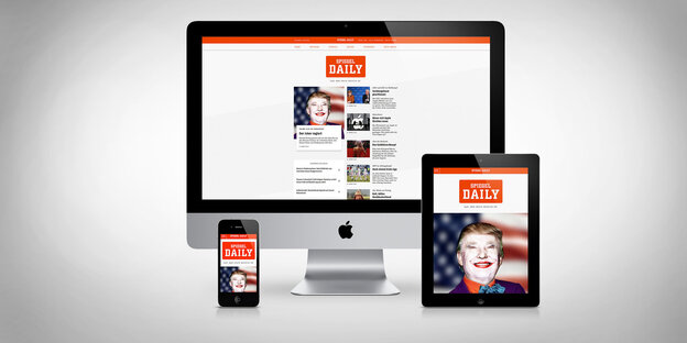 Startseite der 1. Ausgabe von "Daily" Startseite der 1. Ausgabe von "Daily"