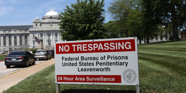 Das Staatsgefängnis in Leavenworth, im US-Bundesstaat Kansas Das Staatsgefängnis in Leavenworth, im US-Bundesstaat Kansas