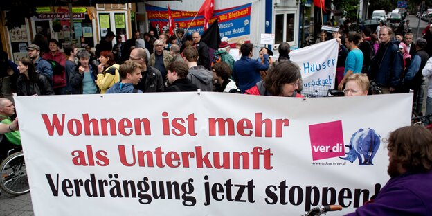 Protest gegen Verdrängung Protest gegen Verdrängung
