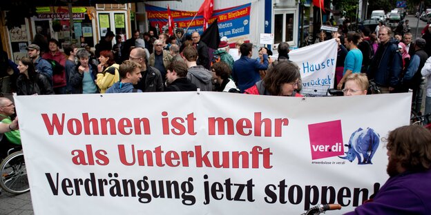 Protest gegen Verdrängung