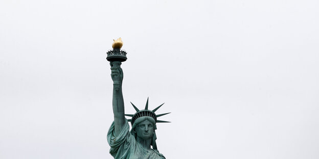 Freiheitsstatue mit Fackel in der Hand Freiheitsstatue mit Fackel in der Hand