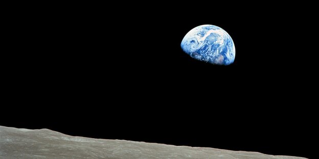 Erdenaufgang, vom Mond aus fotografiert Erdenaufgang, vom Mond aus fotografiert