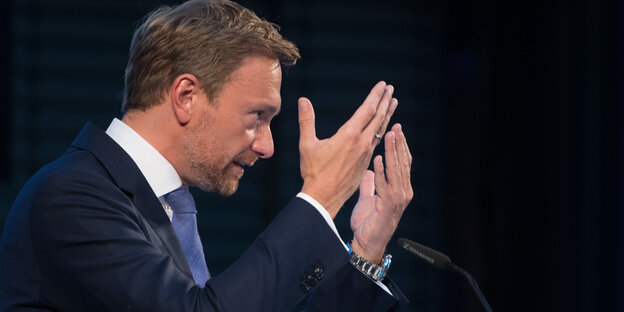 Der FDP-Politiker Christian Lindner Der FDP-Politiker Christian Lindner