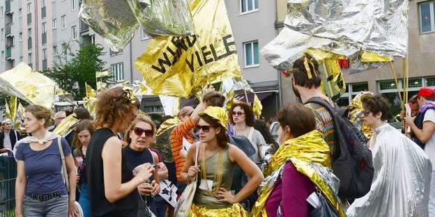 Protest der Künstler gegen die IB