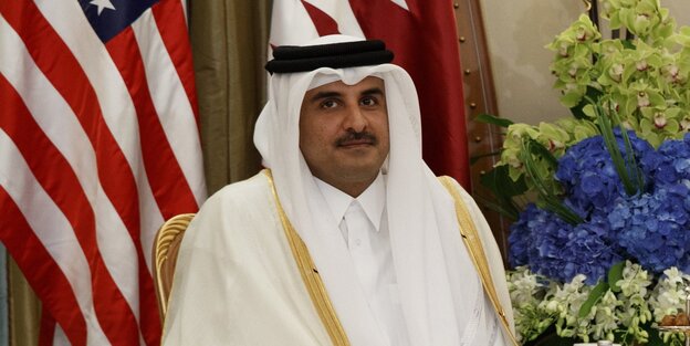 Porträt Scheich Al-Thani Porträt Scheich Al-Thani