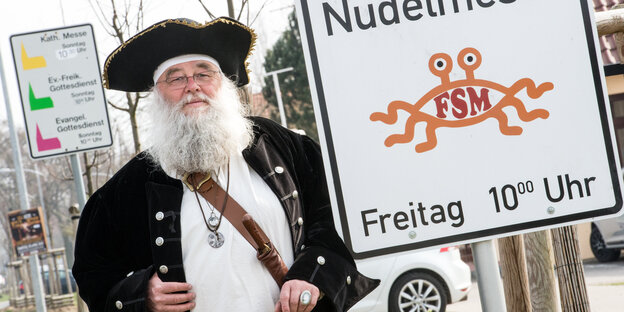 Nudelmesse-Schild